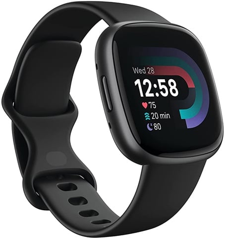 Fitbit Versa 4 Fitness Smartwatch - Black/Graphite, A